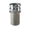 1 1/2" 316 Stainless Steel Male Adapter x Hose Shank Quick Coupling (Part E)